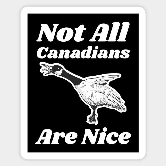 Funny Canada Goose Sticker by SunburstGeo